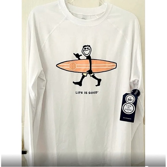 Life Is Good Other - Life Is Good Men’s Jake walk Surf Long Sleeve UPF 50+ Sunshirt